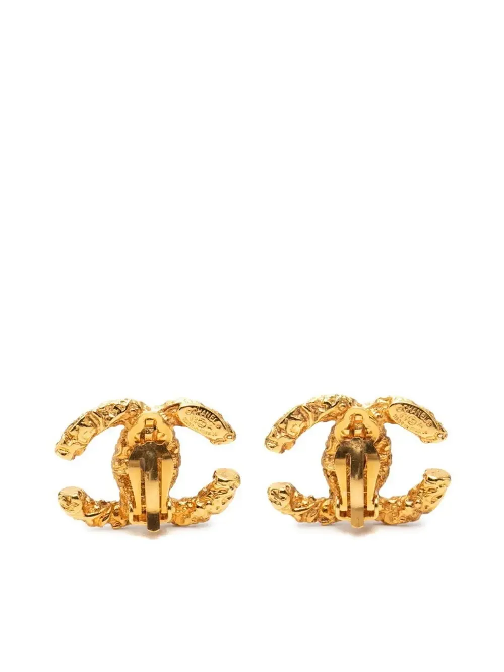 Chanel Cc Logo Clip-On Earrings Metal #276045C11B